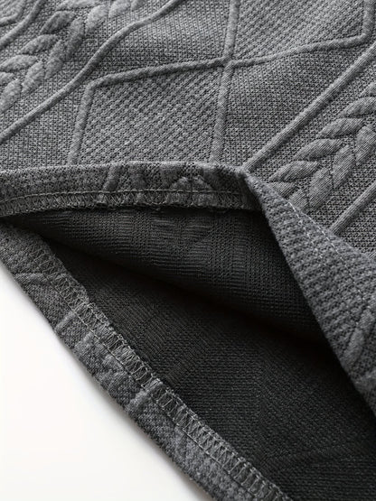 Gibson Raised Cable Texture Crew Neck Top_11