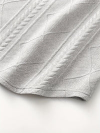 Gibson Raised Cable Texture Crew Neck Top