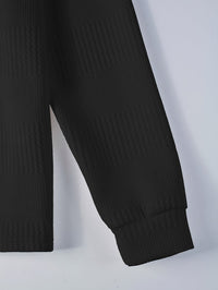 Hamlin Waffle Texture Long Sleeve Polo