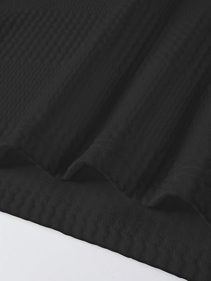 Hamlin Waffle Texture Long Sleeve Polo_11