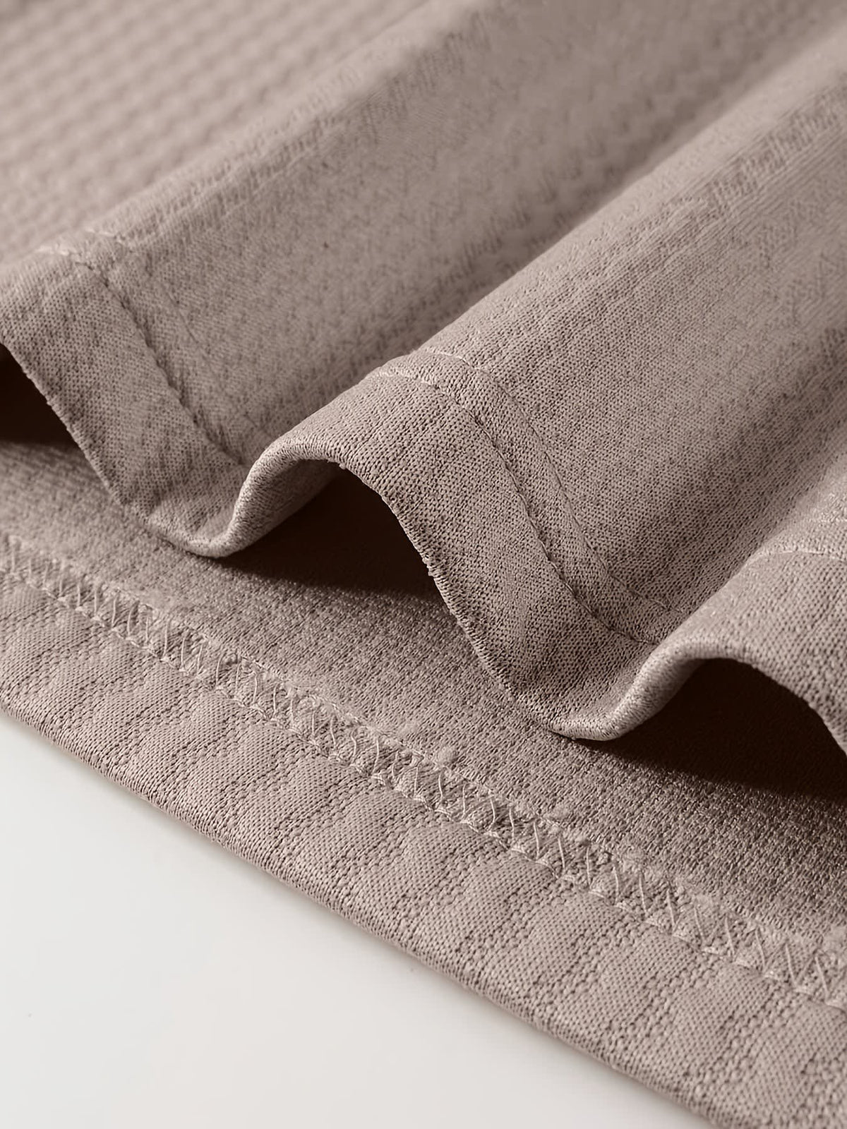 Hamlin Waffle Texture Long Sleeve Polo
