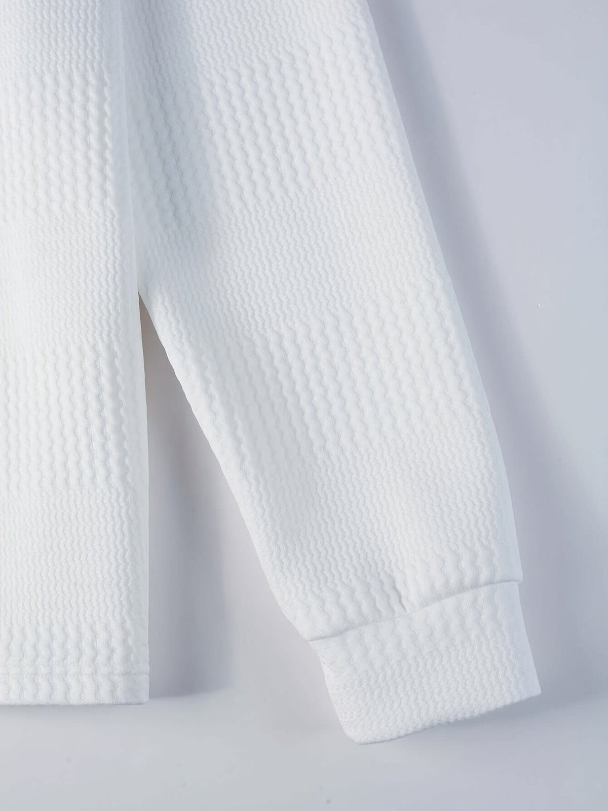 Hamlin Waffle Texture Long Sleeve Polo