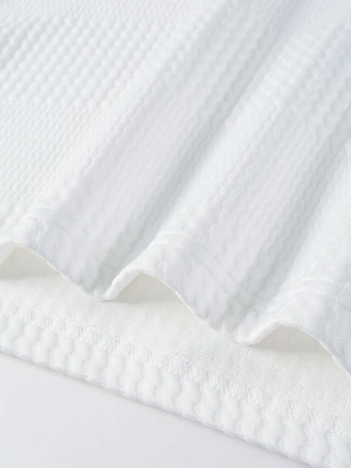 Hamlin Waffle Texture Long Sleeve Polo