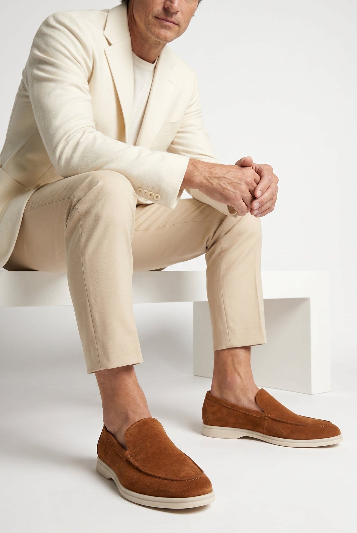 Hurst Suede Slip On Loafers_2