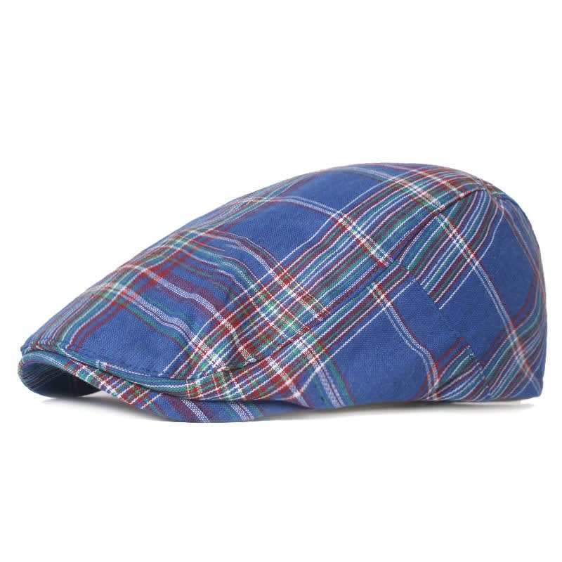 Rafael Tartan Check Flat Cap