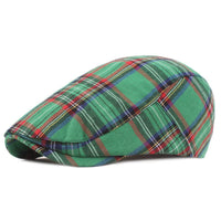 Rafael Tartan Check Flat Cap