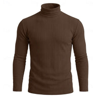 Gaston Vertical Rib Knit Turtleneck