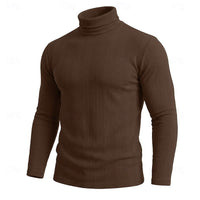 Gaston Vertical Rib Knit Turtleneck
