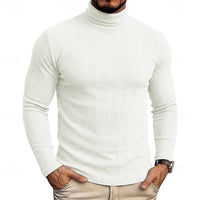 Gaston Vertical Rib Knit Turtleneck
