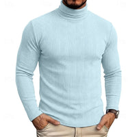 Gaston Vertical Rib Knit Turtleneck