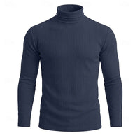 Gaston Vertical Rib Knit Turtleneck