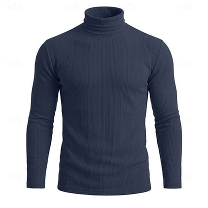 Gaston Vertical Rib Knit Turtleneck_2