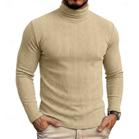 Gaston Vertical Rib Knit Turtleneck