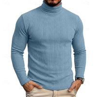 Gaston Vertical Rib Knit Turtleneck