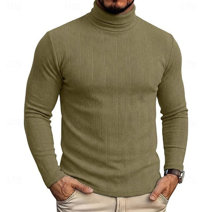 Gaston Vertical Rib Knit Turtleneck_6
