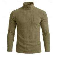 Gaston Vertical Rib Knit Turtleneck