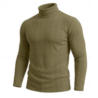 Gaston Vertical Rib Knit Turtleneck