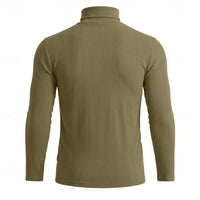 Gaston Vertical Rib Knit Turtleneck