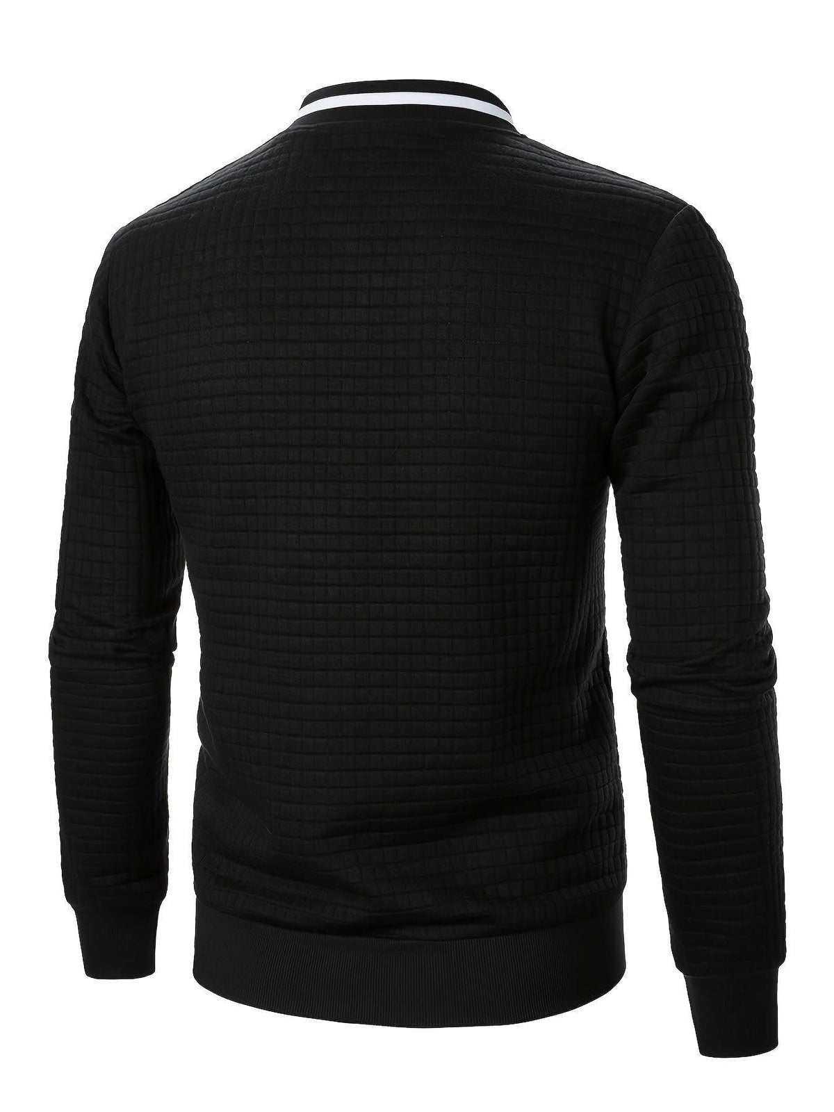 Hagen Quilted Zip Up Bomber Jacket