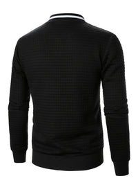 Hagen Quilted Zip Up Bomber Jacket
