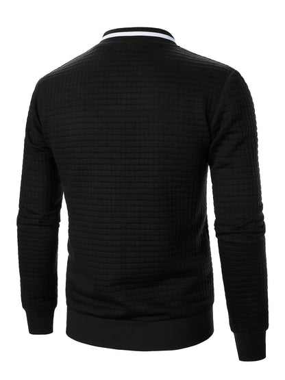 Hagen Quilted Zip Up Bomber Jacket_10