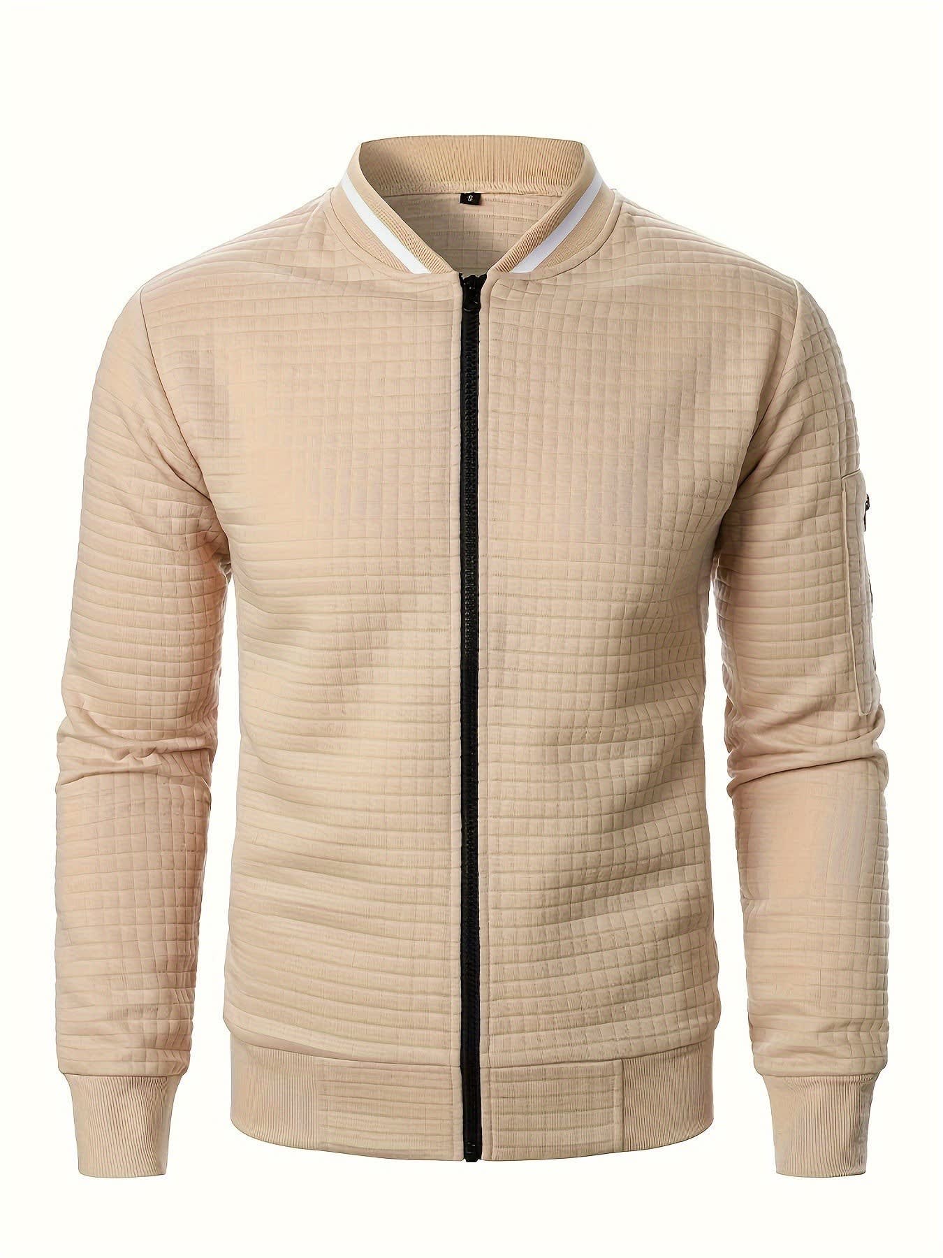 Hagen Quilted Zip Up Bomber Jacket_2