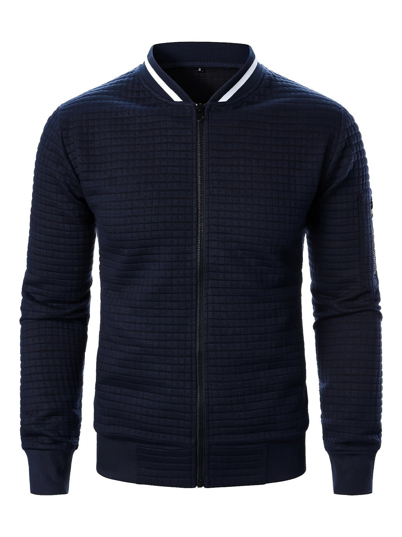 Hagen Quilted Zip Up Bomber Jacket_26