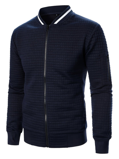 Hagen Quilted Zip Up Bomber Jacket_27