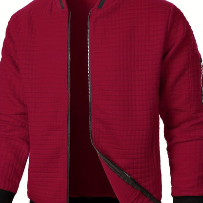Hagen Quilted Zip Up Bomber Jacket_30