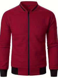 Hagen Quilted Zip Up Bomber Jacket