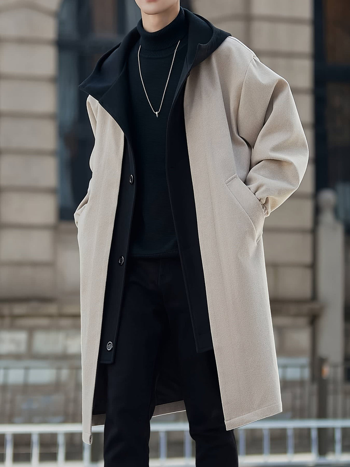 Durant Twill Longline Hooded Coat