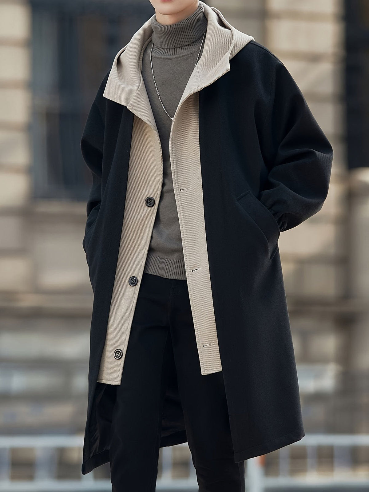 Durant Twill Longline Hooded Coat