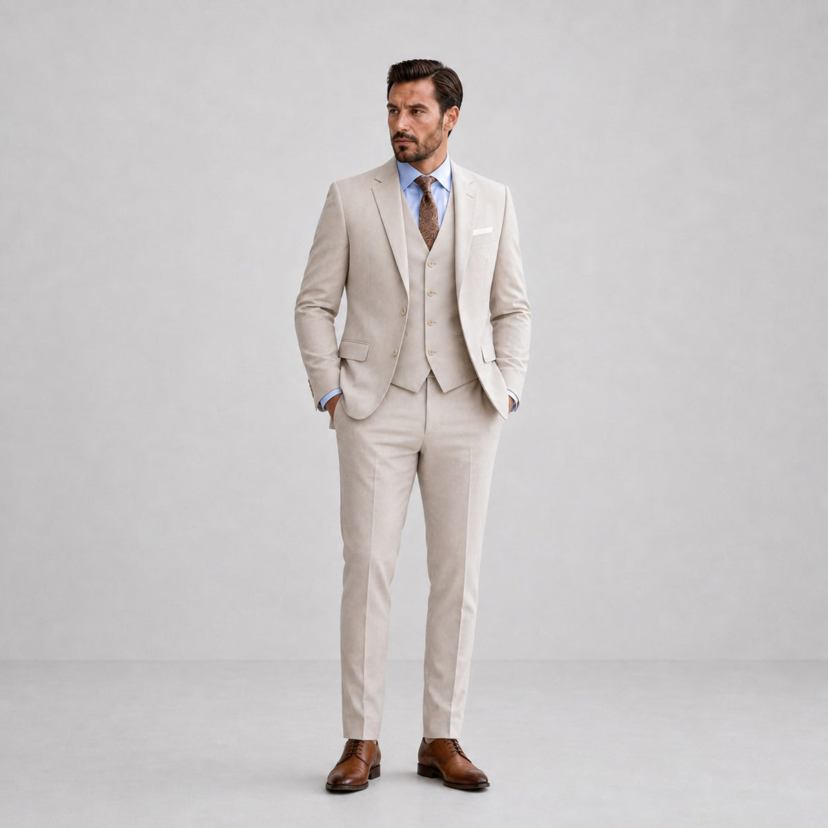 Lancaster Slim Fit Three Piece Suit