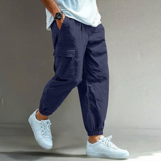 Kester Elastic Waist Cargo Trousers_1
