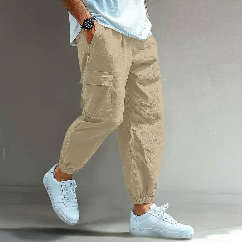 Kester Elastic Waist Cargo Trousers
