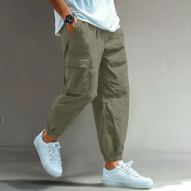 Kester Elastic Waist Cargo Trousers