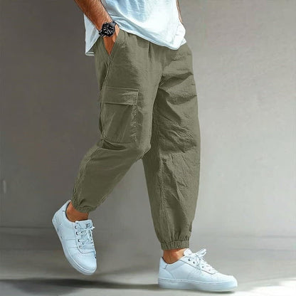 Kester Elastic Waist Cargo Trousers_9