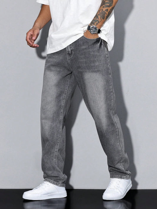 Stone Straight Leg Jeans_1