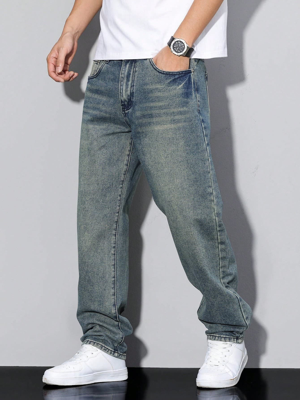 Stone Straight Leg Jeans