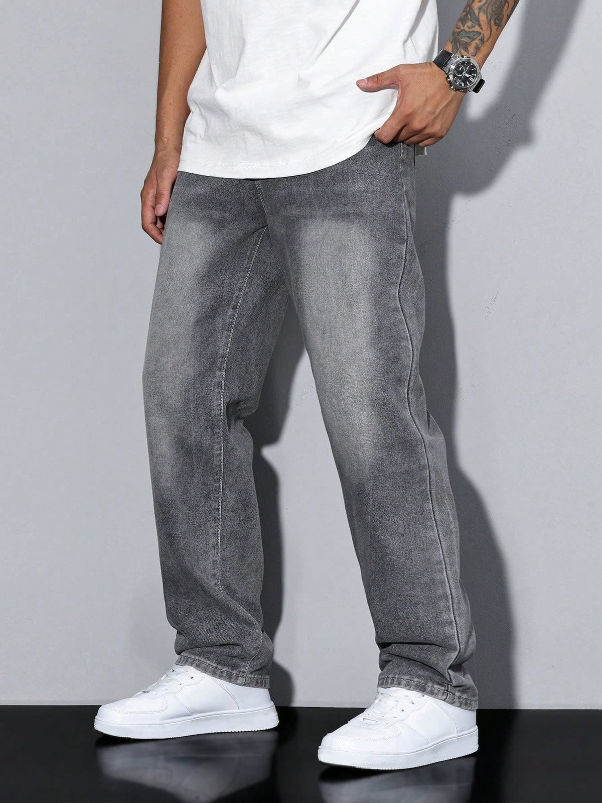 Stone Straight Leg Jeans
