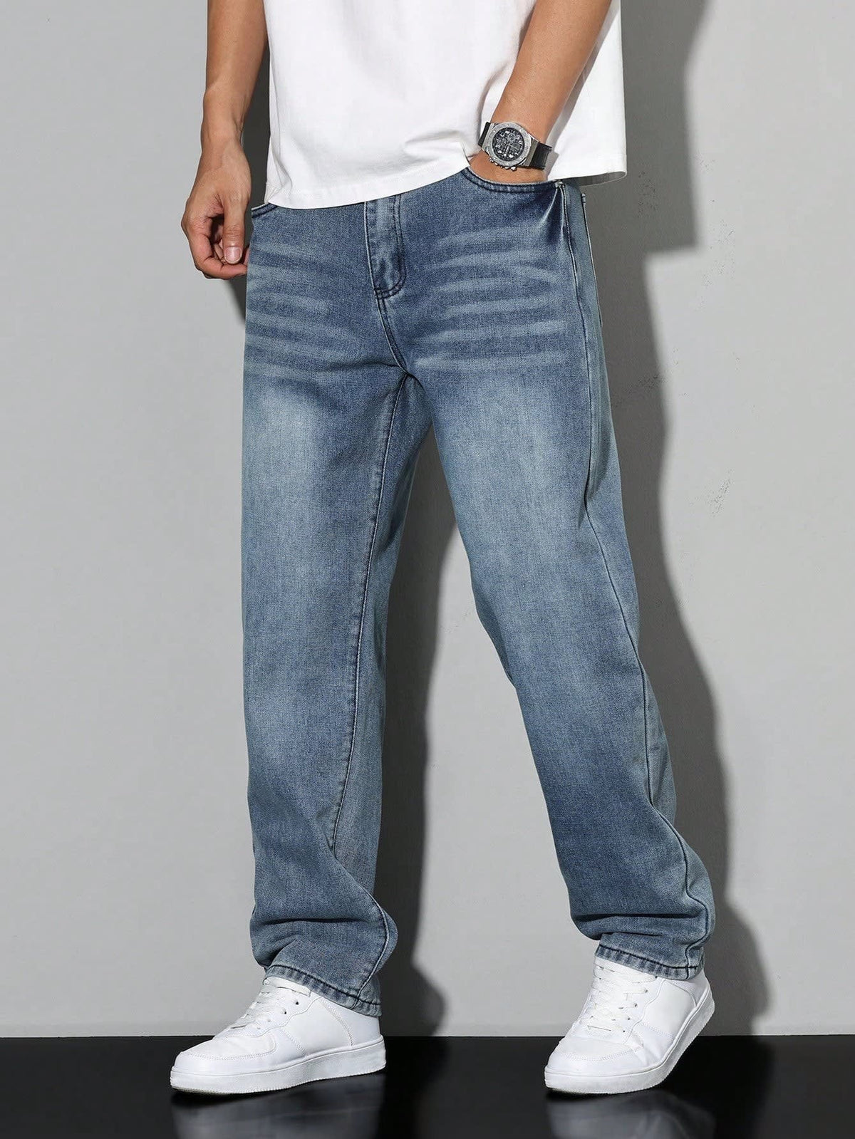 Stone Straight Leg Jeans