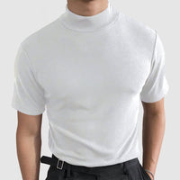 Enoch Cotton Mock Neck T-Shirt