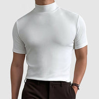 Enoch Cotton Mock Neck T-Shirt