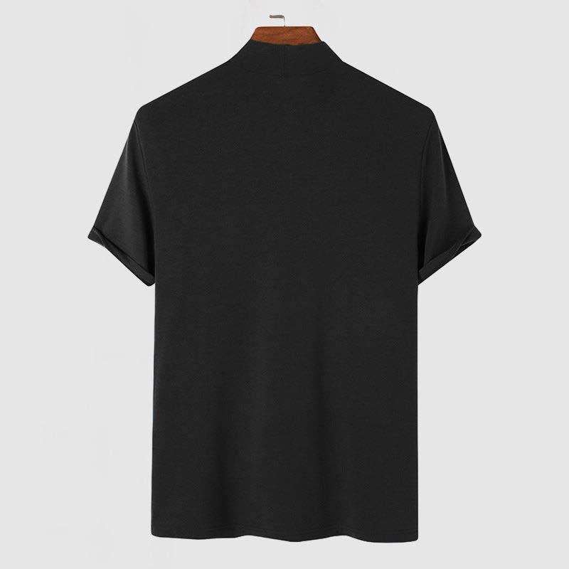 Enoch Cotton Mock Neck T-Shirt