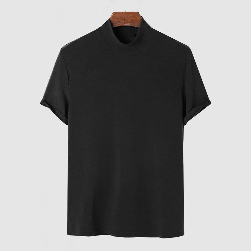 Enoch Cotton Mock Neck T-Shirt