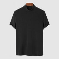 Enoch Cotton Mock Neck T-Shirt
