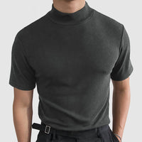 Enoch Cotton Mock Neck T-Shirt