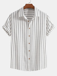 Fulton Striped Linen Blend Two Piece Set
