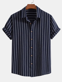 Fulton Striped Linen Blend Two Piece Set