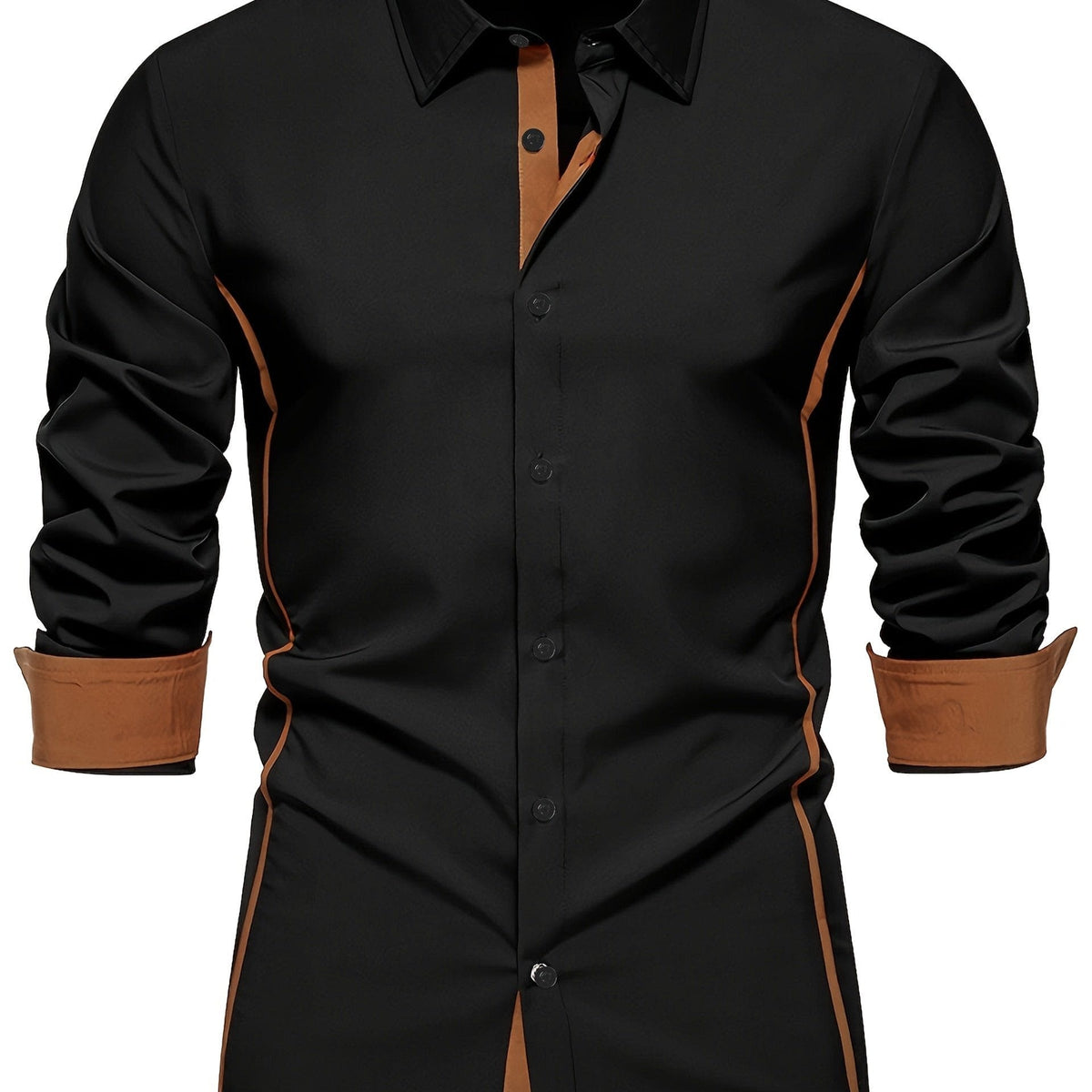 Grover Contrast Trim Long Sleeve Shirt